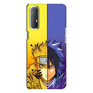 Купить Чехлы на телефон с принтом Anime для Oppo Reno 3 (Naruto Vs Sasuke)