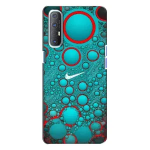 Силіконовый Чохол на Oppo Reno 3 з картинкою НАЙК (Найк зелений)