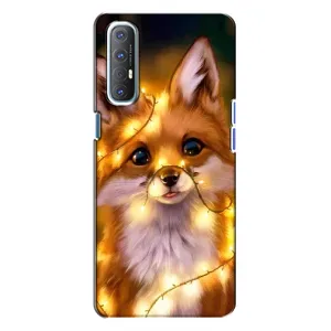 Чохол з Лисичкою для Oppo Reno 3 (Новорічне лисеня)