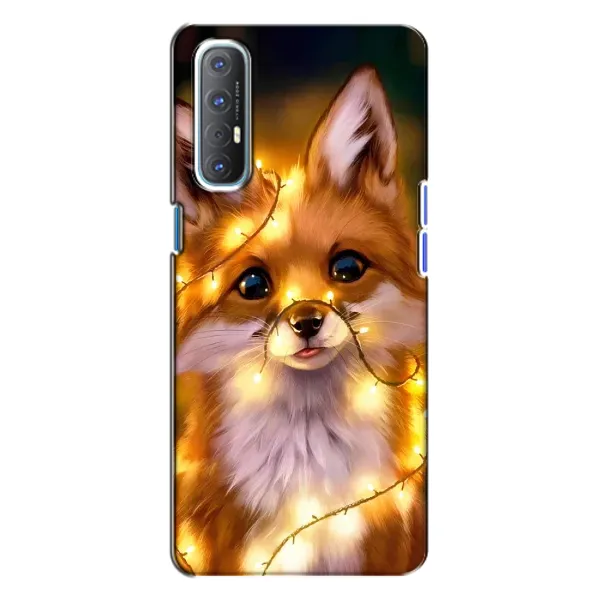 Чехол с рисунком «Новогодний лисенок» для OPPO Reno 3 Чехол с рисунком «Новогодний лисенок» для OPPO Reno 3