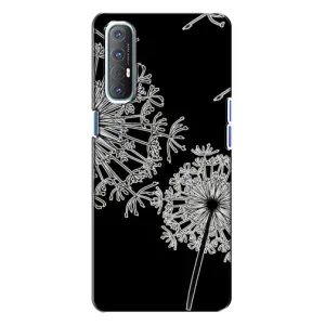 Силиконовый Чехол с одуванчиками на Oppo Reno 3 (Одуванчики)