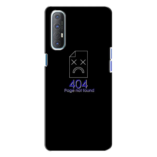 Чехол с рисунком «Ошибка 404» для OPPO Reno 3 Чехол с рисунком «Ошибка 404» для OPPO Reno 3