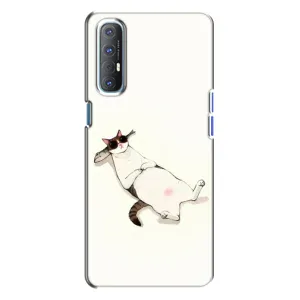 Чохол на тематику: Коти для OPPO Reno 3 (Відпочинок)