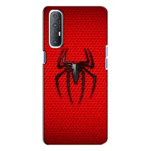 Чехол Супергерой Человека Паука на Oppo Reno 3 (Паук марвел)