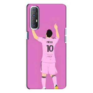 Чехлы Лео Месси в Майами на Oppo Reno 3 (Празднование Месси)