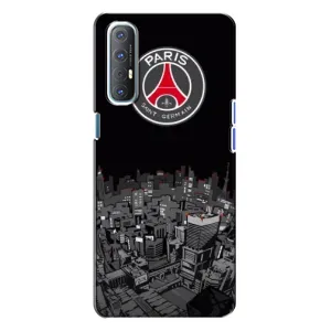 Силиконовые Чехлы принт Футбол на Oppo Reno 3 (PSG)