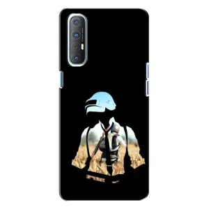Чохол з картинкою "Герой Pubg" на Oppo Reno 3 (Пубг мен)