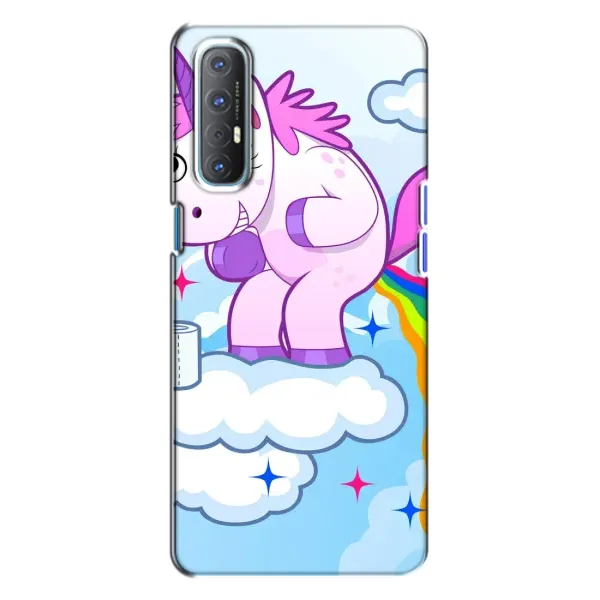Чехол с рисунком «Радуга единорожка» для OPPO Reno 3 Чехол с рисунком «Радуга единорожка» для OPPO Reno 3