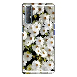 Чехол с ромашками на Oppo Reno 3 (Рамка в ромашках)