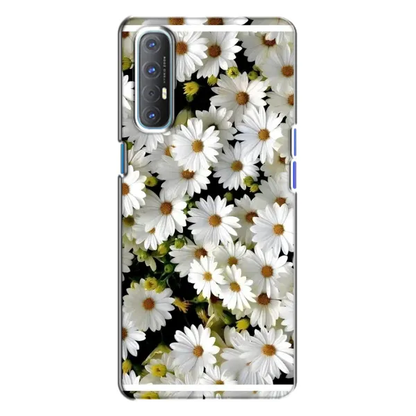Чехол с рисунком «Рамка в ромашках» для OPPO Reno 3 Чехол с рисунком «Рамка в ромашках» для OPPO Reno 3