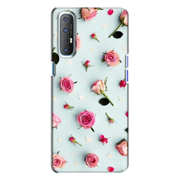 Чехол с рисунком «Разные цветы» для OPPO Reno 3 Чехол с рисунком «Разные цветы» для OPPO Reno 3