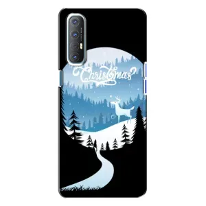 Силіконовий бампер на різдво для Oppo Reno 3 (Різдвяний Олень)