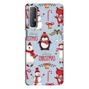 Чохол Санта Клаус для Oppo Reno 3 (Різдвяний)