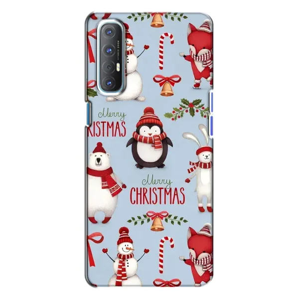 Чехол с рисунком «Рождественский» для OPPO Reno 3 Чехол с рисунком «Рождественский» для OPPO Reno 3