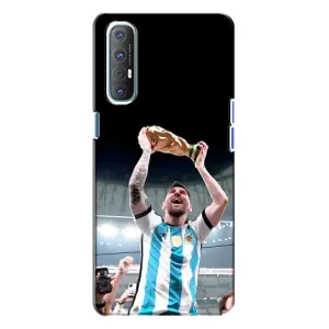 Чехлы Лео Месси Аргентина для Oppo Reno 3 (Счастливый Месси)