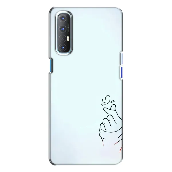 Чехол с рисунком «Сердце на голубом» для OPPO Reno 3 Чехол с рисунком «Сердце на голубом» для OPPO Reno 3