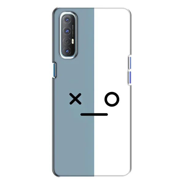 Чехол с рисунком «Серо-белый» для OPPO Reno 3 Чехол с рисунком «Серо-белый» для OPPO Reno 3