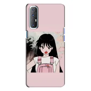 Чехол с персонажами АНИМЕ на Oppo Reno 3 (Сейлор Марс)