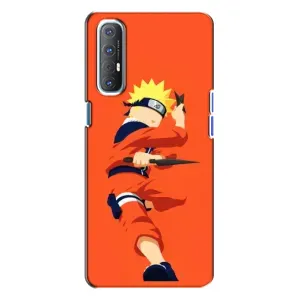 Чехлы с принтом Наруто на Oppo Reno 3 (Силуэт Наруто)