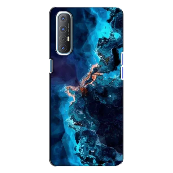 Чехол с рисунком «Синий мрамор» для OPPO Reno 3 Чехол с рисунком «Синий мрамор» для OPPO Reno 3