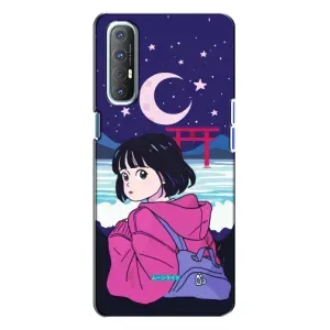 Чехол с персонажами АНИМЕ на Oppo Reno 3 (Синобу Миякэ)