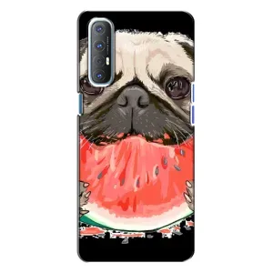 Чохол (ТПУ) Милі песики для Oppo Reno 3 (Смішний Мопс)