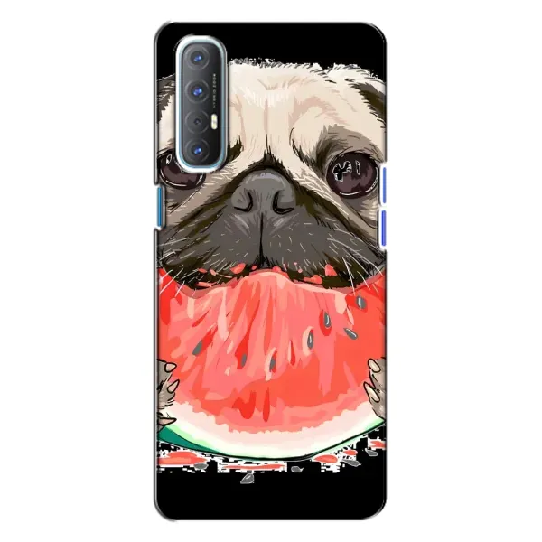 Чехол с рисунком «Смешной Мопс» для OPPO Reno 3 Чехол с рисунком «Смешной Мопс» для OPPO Reno 3