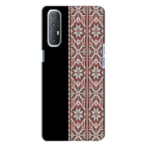 Силиконовый Чехол на Oppo Reno 3 с картинкой Вышиванки (Стильная вишиванка)