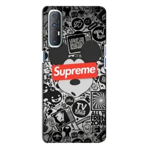 Чехол с рисунком «Supreme Маус» для OPPO Reno 3