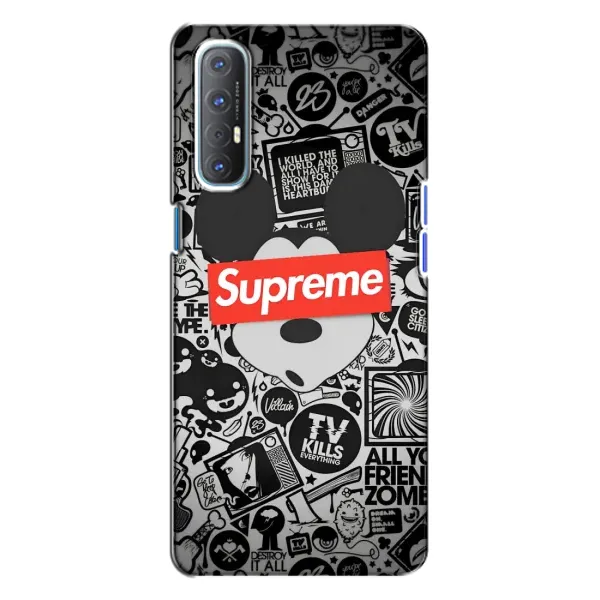 Чехол с рисунком «Supreme Маус» для OPPO Reno 3