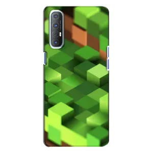 Чохли для Oppo Reno 3 (Персонажі МайнКрафт) (Текстура)
