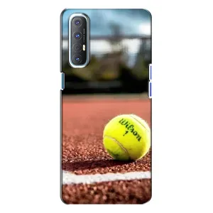 Чохли з прінтом Спортивна тематика для Oppo Reno 3 (Тенісний корт)
