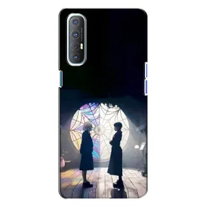 Чехлы с принтом Уэнсдей на Oppo Reno 3 (Уэнсдей и Энди)