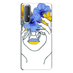 Чохол на Oppo Reno 3 (Український дизайн) (Українка на всю голову)