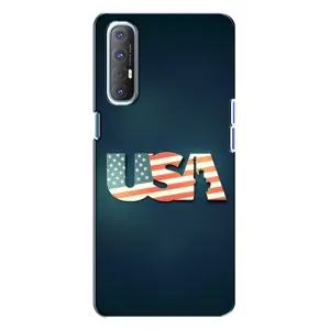 Чохол Прапор USA для Oppo Reno 3 (USA)