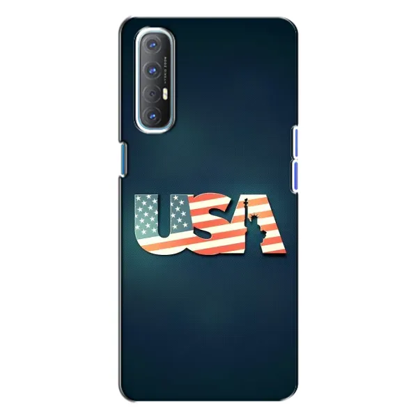 Чехол с рисунком «USA» для OPPO Reno 3