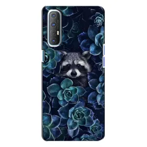 Силіконовий Чохол з Энотами на Oppo Reno 3 (В квітах)