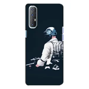 Чохол з картинкою "Герой Pubg" на Oppo Reno 3 (В екіперівці)