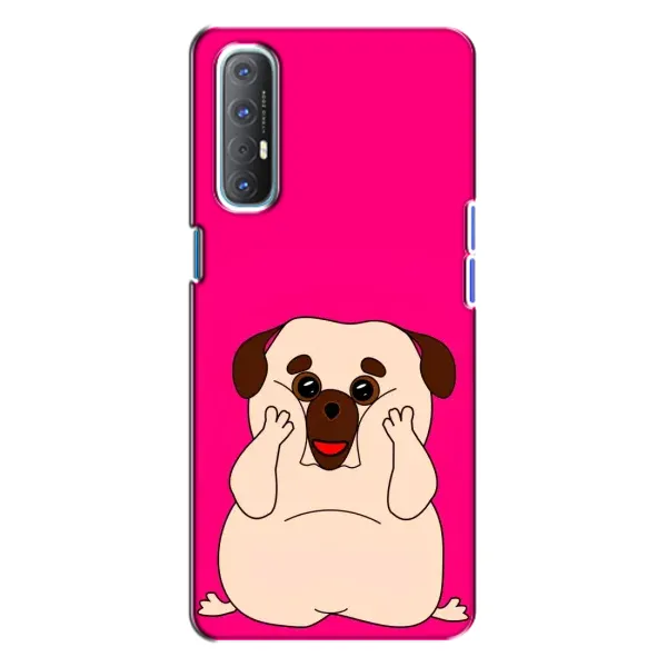 Чехол с рисунком «Веселый Мопсик» для OPPO Reno 3 Чехол с рисунком «Веселый Мопсик» для OPPO Reno 3
