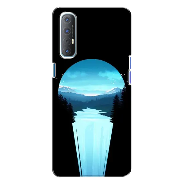 Чехол с рисунком «Синий Водопад» для OPPO Reno 3 Чехол с рисунком «Синий Водопад» для OPPO Reno 3