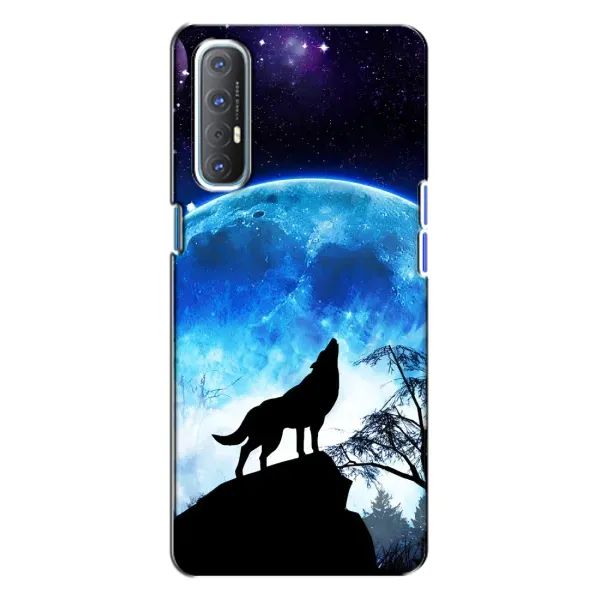 Чехол с рисунком «Воет на луну» для OPPO Reno 3 Чехол с рисунком «Воет на луну» для OPPO Reno 3