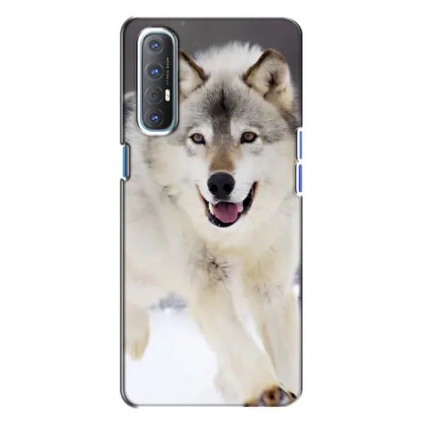 Чехол с рисунком «Волк на снегу» для OPPO Reno 3 Чехол с рисунком «Волк на снегу» для OPPO Reno 3