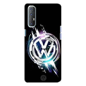 Чохол "Фольксваген" для Oppo Reno 3 (Volkswagen на чорному)