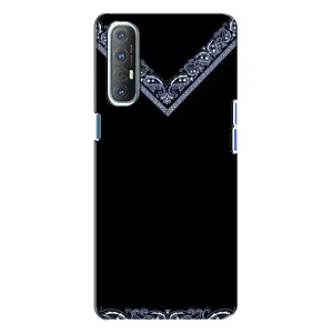 Силиконовый Чехол на Oppo Reno 3 (Воротник вышиванки)