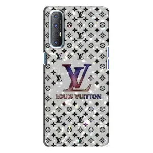 Чохол Стиль Louis Vuitton на Oppo Reno 3 (Яскравий LV)