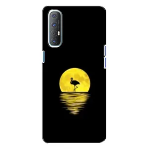 Летний Чехол на Oppo Reno 3 (Желтый Закат)