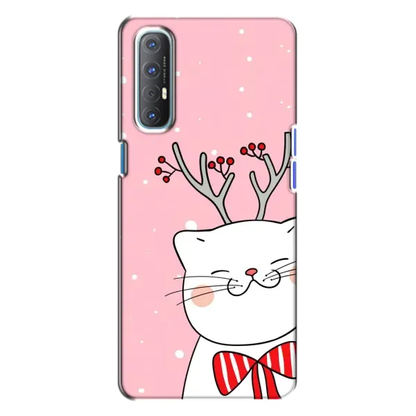 Чехол с рисунком «Зимний кот» для OPPO Reno 3 Чехол с рисунком «Зимний кот» для OPPO Reno 3