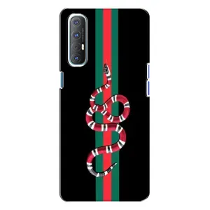 Чохли бренд ГУЧЧІ для Oppo Reno 3 (Змій Гуччі)