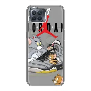 Силиконовый Чехол Nike Air Jordan на Оппо Рено 4 Лайт (Air Jordan)
