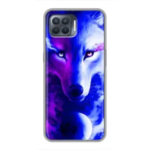 Чехол с Волком на OPPO Reno 4 Lite (Арт-Волк)